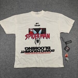 Civil Regime Spider-Man Shirt Mens XL White Marvel Graphic Double Sided Tee New